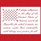 Pledge of Allegiance Flag Cake & Craft Stencil | C1060 by Designer Stencils | Cake Decorating Tools | Baking Stencils for Royal Icing, Airbrush, Dusting Powder | Reusable Plastic Food Grade Stencil for Cakes | Easy to Use & Clean